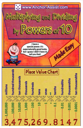 multiplying and dividing by powers of 10