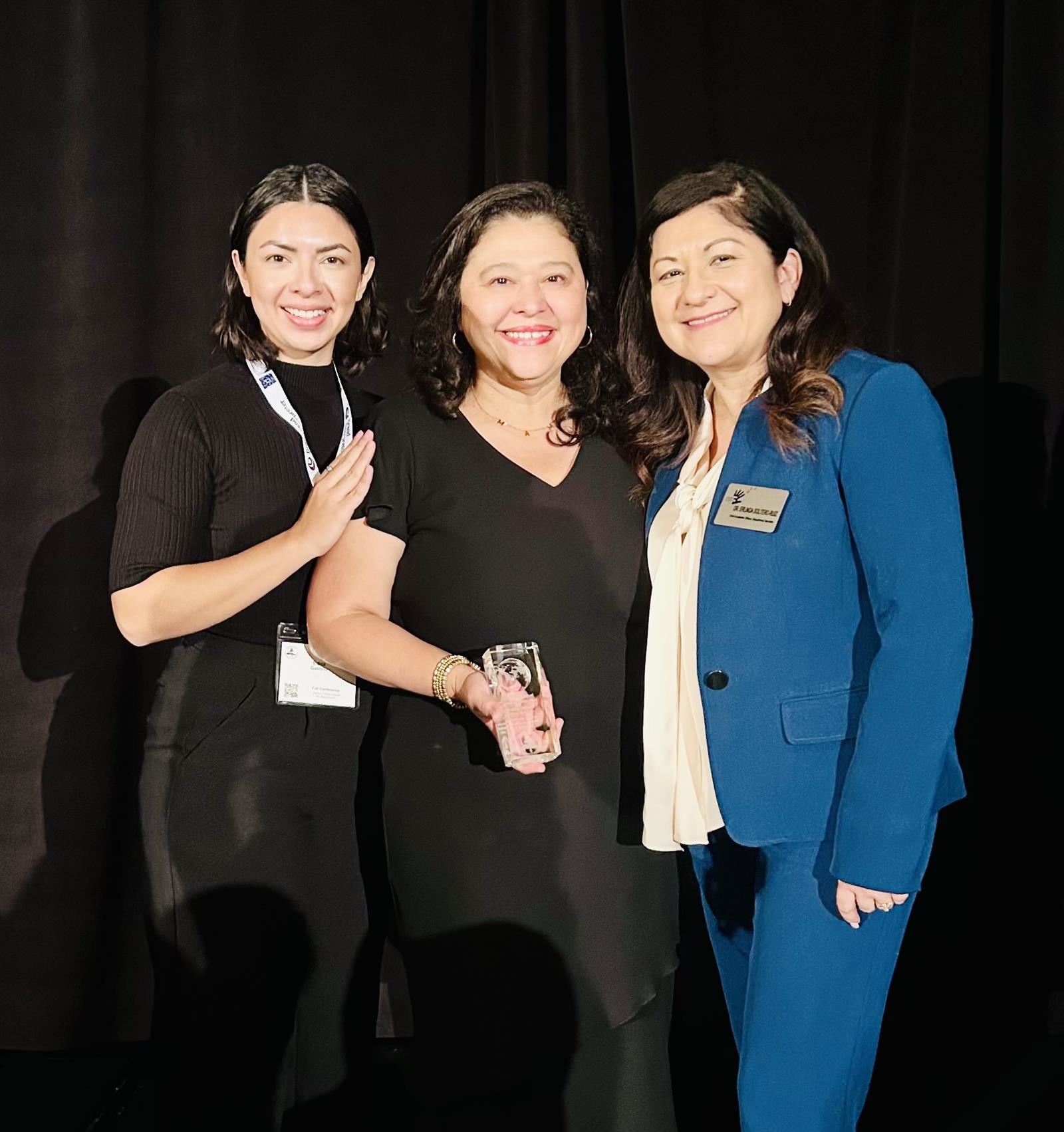 Hebert with Edna Gastello and Erlinda Soltero-Ruiz