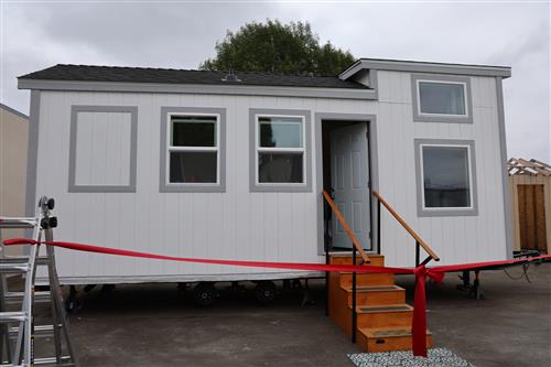 Tiny home ready for ribbon cutting